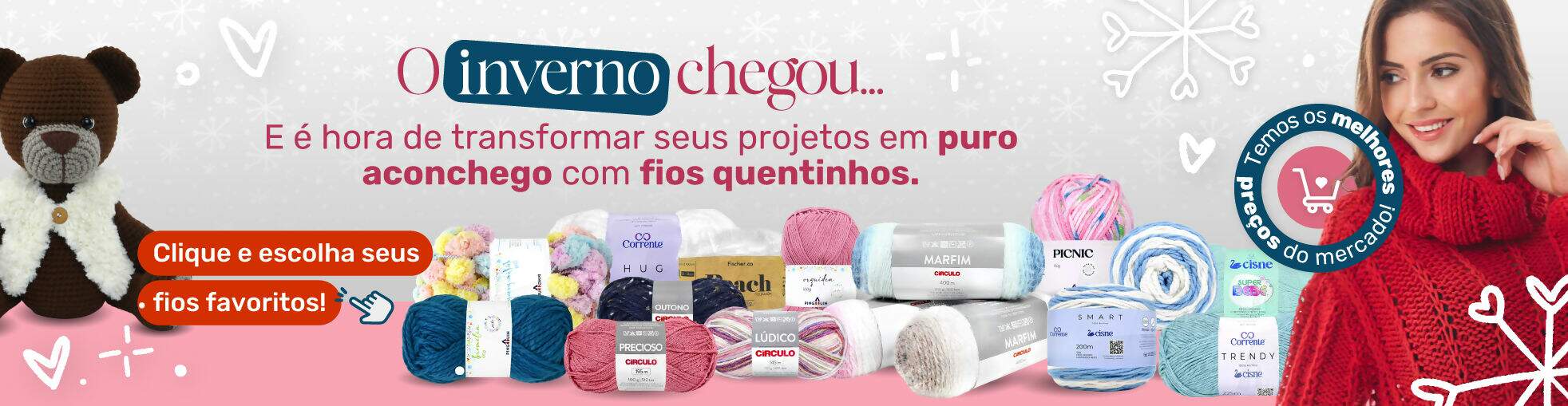 Lançamentos de Fios e Lãs para Trico 