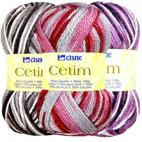 Lã Cisne Cetim Mescla - 100g(170m)