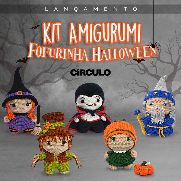 Círculo - Kit Amigurumi - Fofurinha Halloween