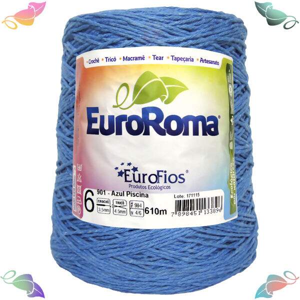 Barbante EuroRoma Colorido 6 - 610m (600g)