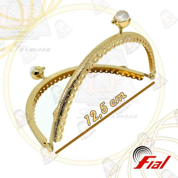 Fial - Fecho de Bolsa 12,5cm (Dourado) 