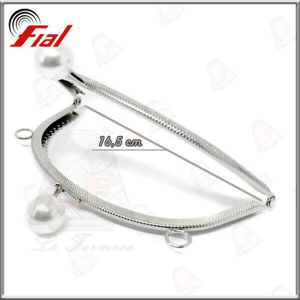 Fial - Fecho de Bolsa 16,5cm (Prata) 