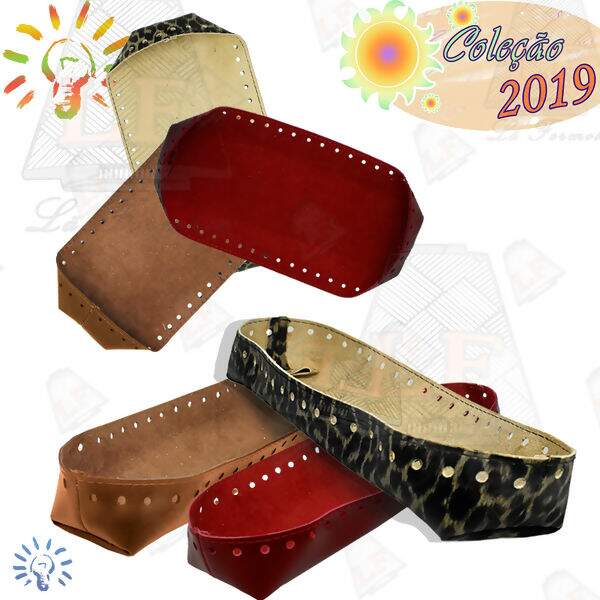 Fundo de bolsa de couro Outlet