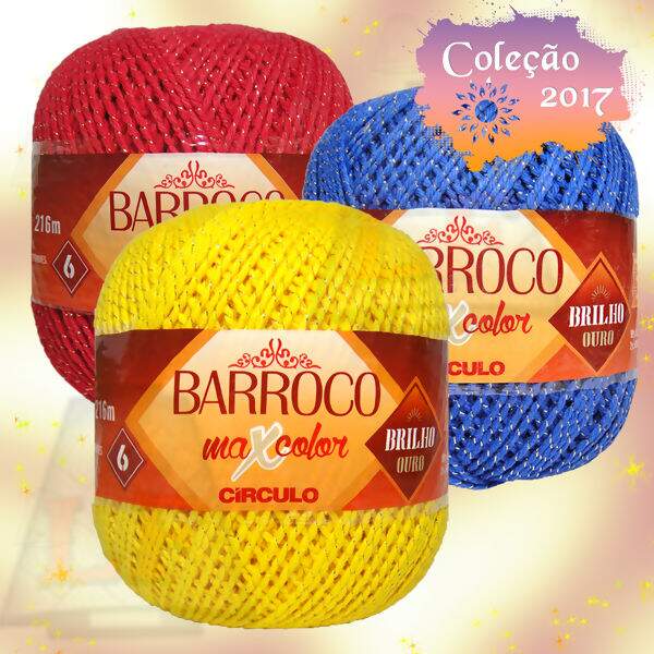 Círculo Barroco Maxcolor Brilho nº6 - 200g(216m)