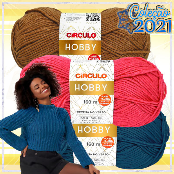 Cir_Hobby_ES Lã Círculo Hobby 100g(160m) @ Lã Formosa
