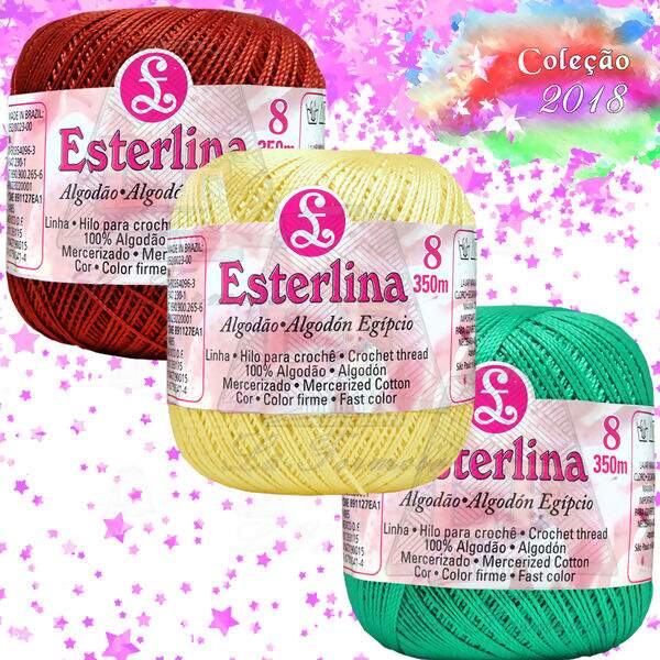 Linha Coats Esterlina nº8 - 350m