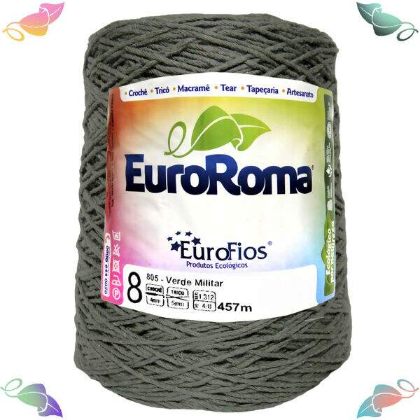 Barbante EuroRoma Colorido 8 - 457m (600g)