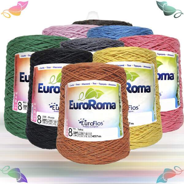 ER_Bar_600_8_ES Barbante EuroRoma Colorido 8 - 457m (600g 