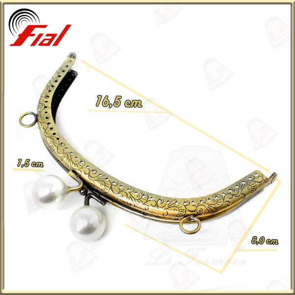 Fial - Fecho de Bolsa 16,5cm (Bronze) 