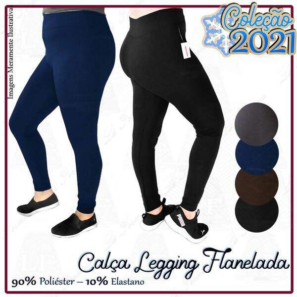 Preços baixos em Calça Legging de Malha de Poliéster sem marca