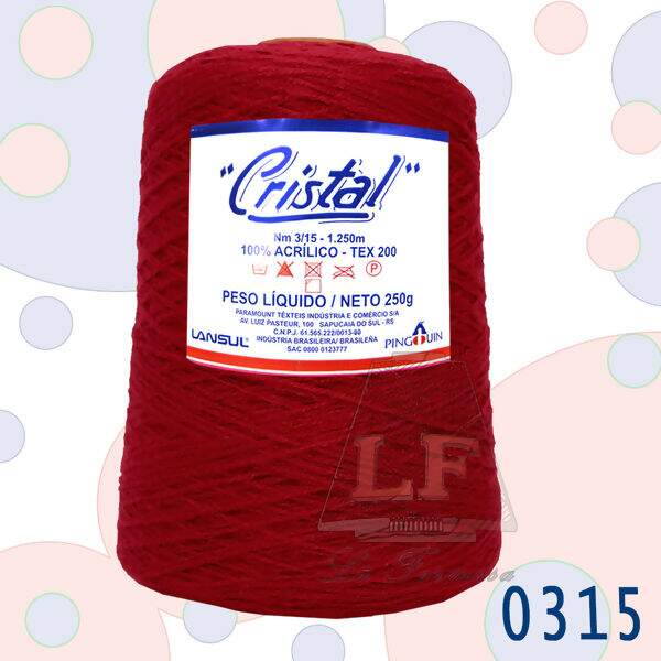 Lã Pingouin Cristal - Cone 250g(1.250m)