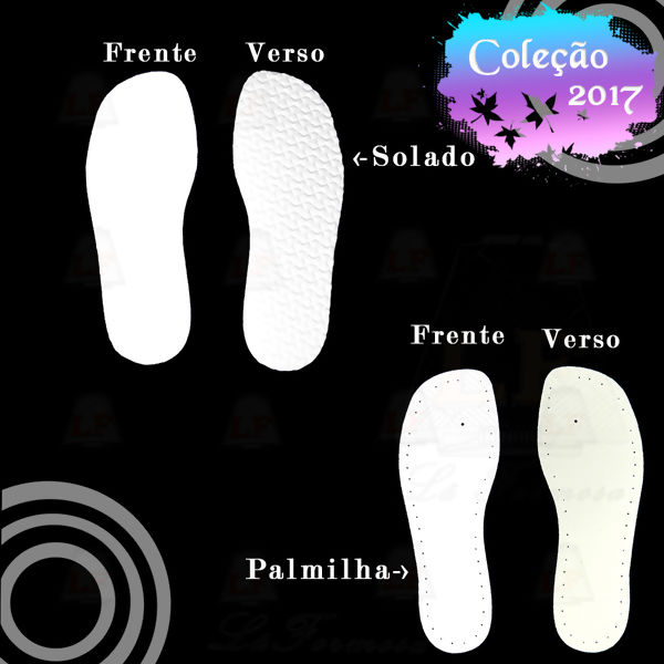 Sola para Chinelo EVA Branco (Nº26 a Nº39)