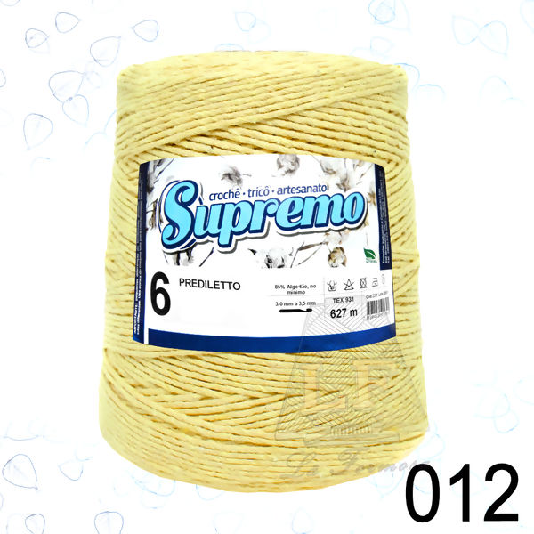 Barbante Supremo Prediletto Cores nº6 (627m)