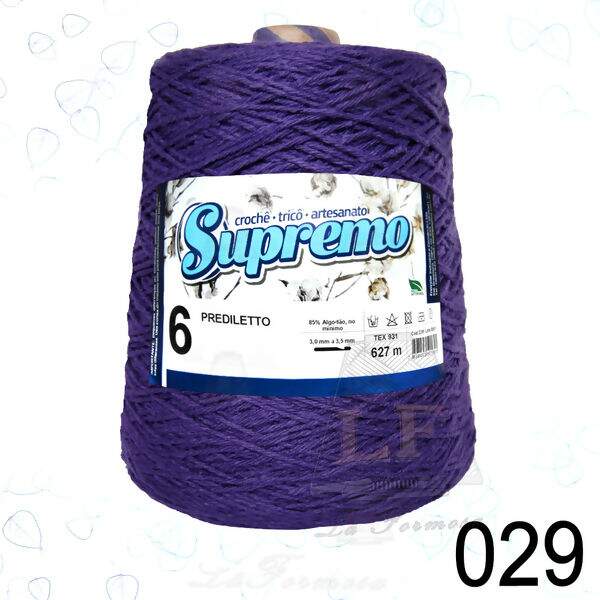 Barbante Supremo Prediletto Cores nº6 (627m)