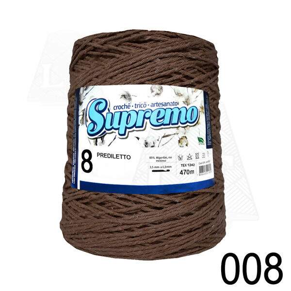 Barbante Supremo Prediletto Cores nº8 (470m)