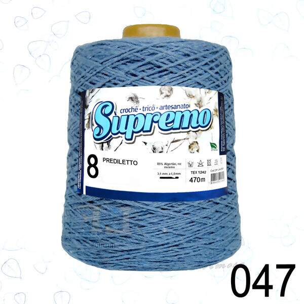 Barbante Supremo Prediletto Cores nº8 (470m)