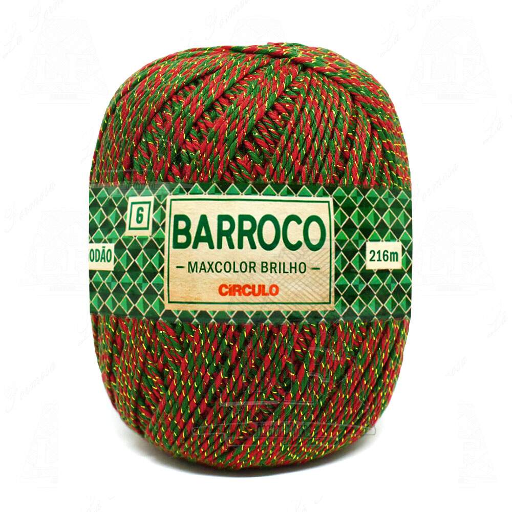 Barbante Barroco MaxColor Brilho Ouro ( 9818 - Especial Natal) Nº6
