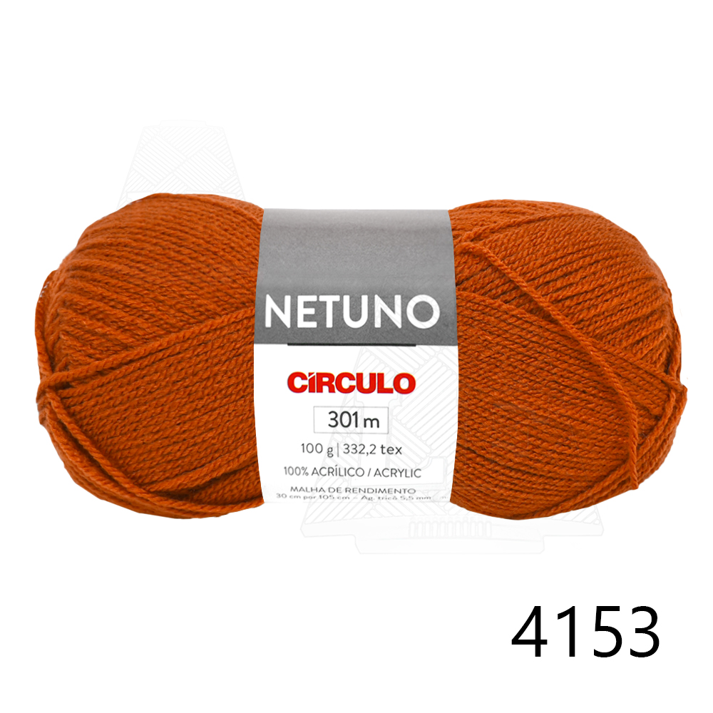 リゴラー　Ar3 nonono　us9 Círculo Lã Netuno - 100g(301m)