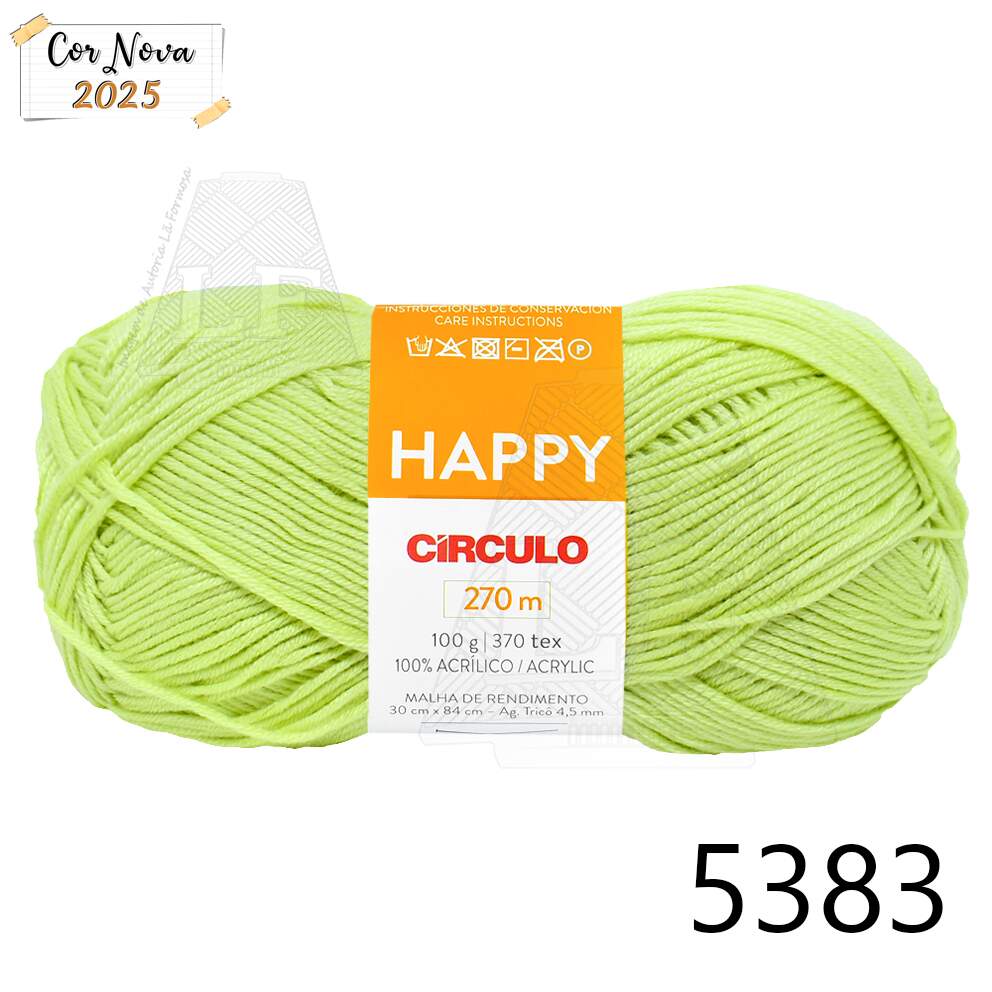HAPPY⭐LIFE Lã Círculo Happy - 100g(270m)