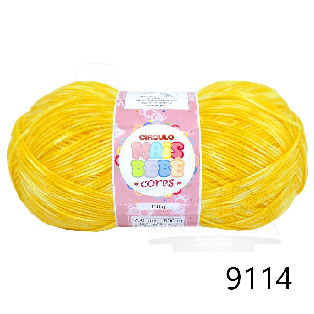 Lã Círculo Mais Bebê Cores 100g (500m)