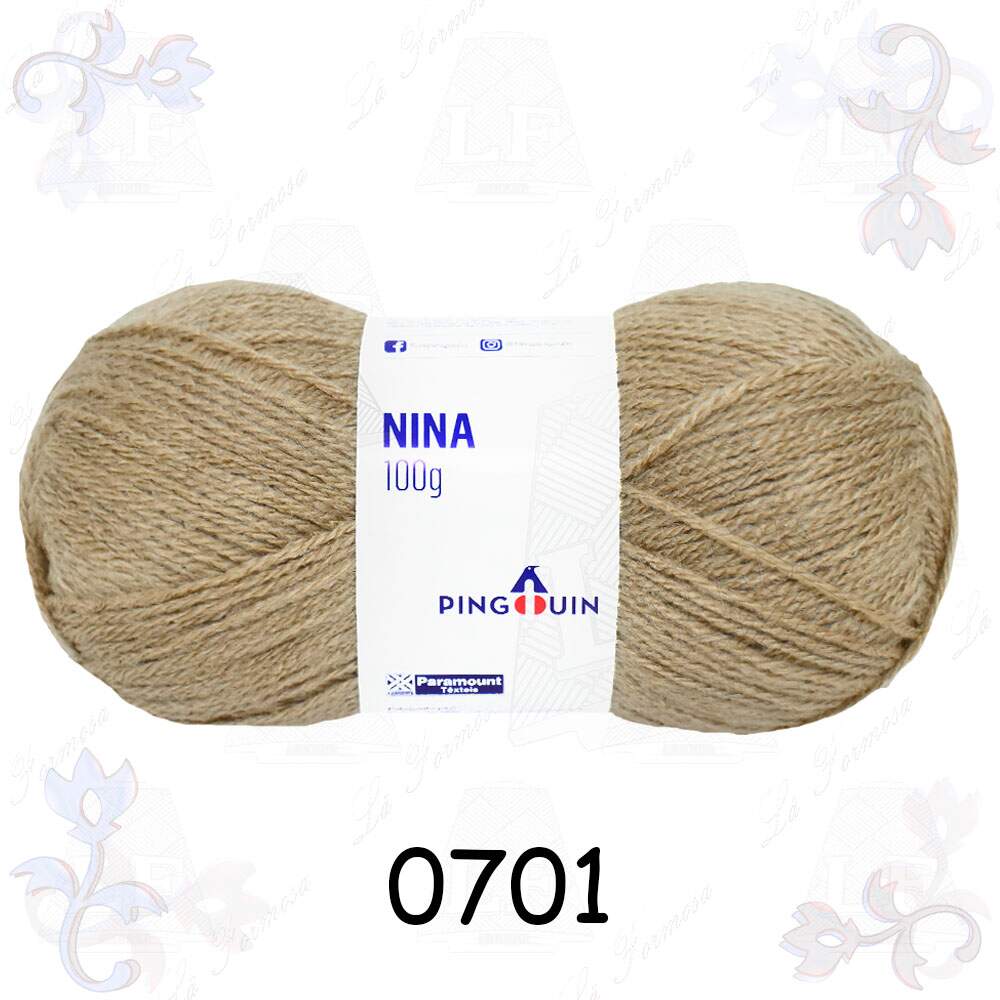 Lã Pingouin Nina - 100g(267m)