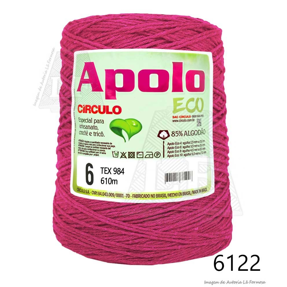 Círculo - Barbante Apolo Eco Nº6 (610m)