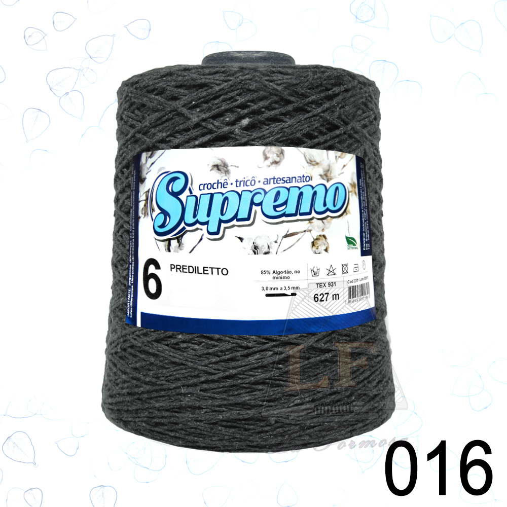 Barbante Supremo Prediletto Cores nº6 (627m)