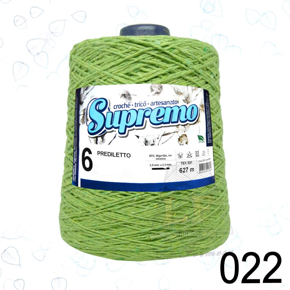 Barbante Supremo Prediletto Cores nº6 (627m)