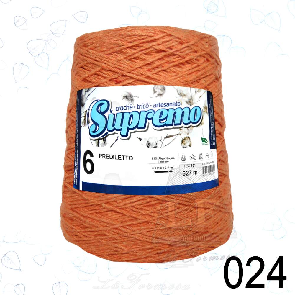 Barbante Supremo Prediletto Cores nº6 (627m)