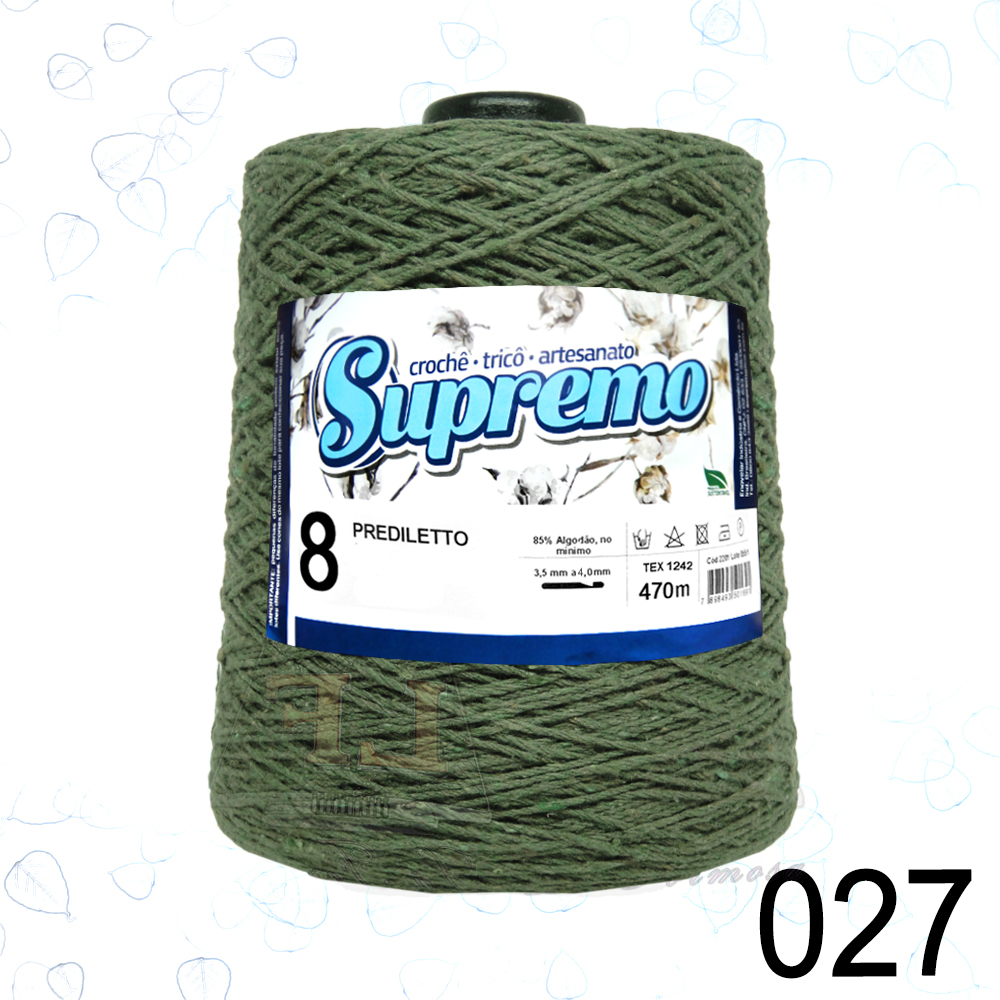 Barbante Supremo Prediletto Cores nº8 (470m)