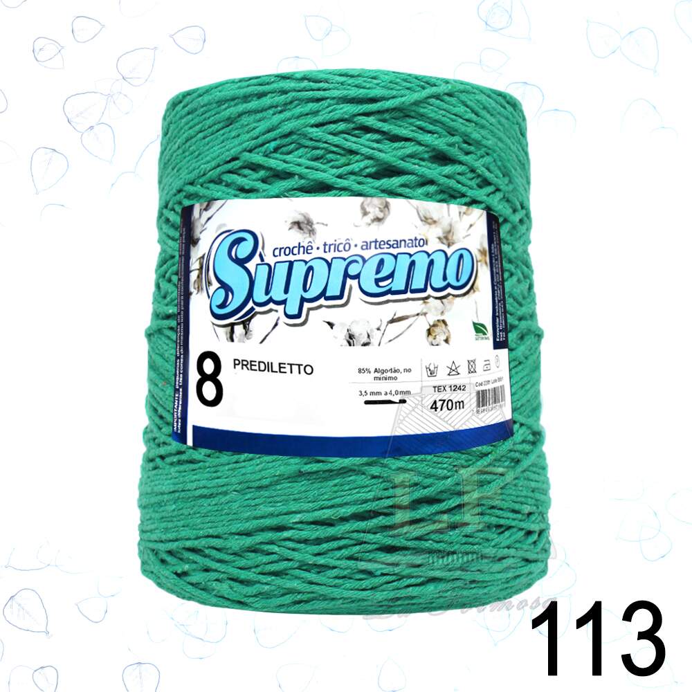 Barbante Supremo Prediletto Cores nº8 (470m)
