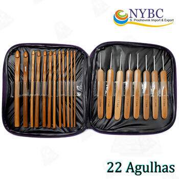 NYBC - Kit Agulha de Crochê de Bambu